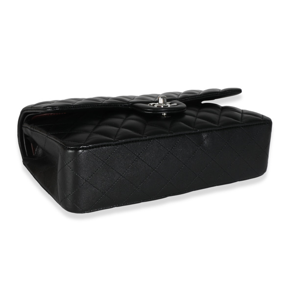 Chanel Black Quilted Lambskin Medium Classic Double Flap Bag - Picture 6 of 8